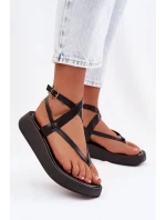 Dámské sandály na platformě Černé model 22038434 - Boto