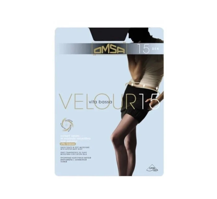 Dámske velúrové pančuchy 15 den - Omsa