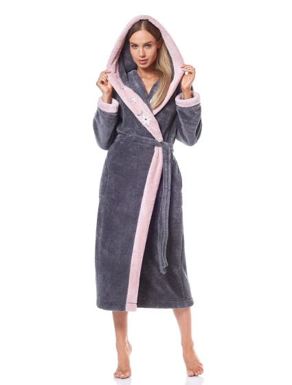 Dlouhý dámský župan  5XL model 21273702 - L&L