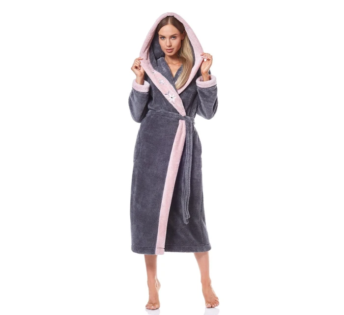 Dlouhý dámský župan 5XL model 21273702 - L&L Dlouhý dámský župan 5XL model 21273702 - L&L