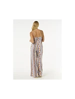 Overal RIP CURL San Carlos Tie Front Jumpsuit, tyrkysová
