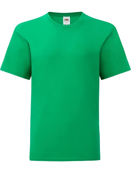 Fruit of the Loom Kids Iconic 150 T Detské tričko 16.1023 kelly green