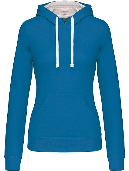 Kariban K 465 Dámska mikina s kontrastnou kapucňou 20.K465 tropical blue/white Kariban K 465 Dámska mikina s kontrastnou kapucňou 20.K465 tropical blue/white