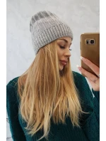 Fleecová čepice Anna model 18750157 světle šedá - K-Fashion Fleecová čepice Anna model 18750157 světle šedá - K-Fashion