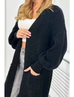 Dlhý sveter čierny