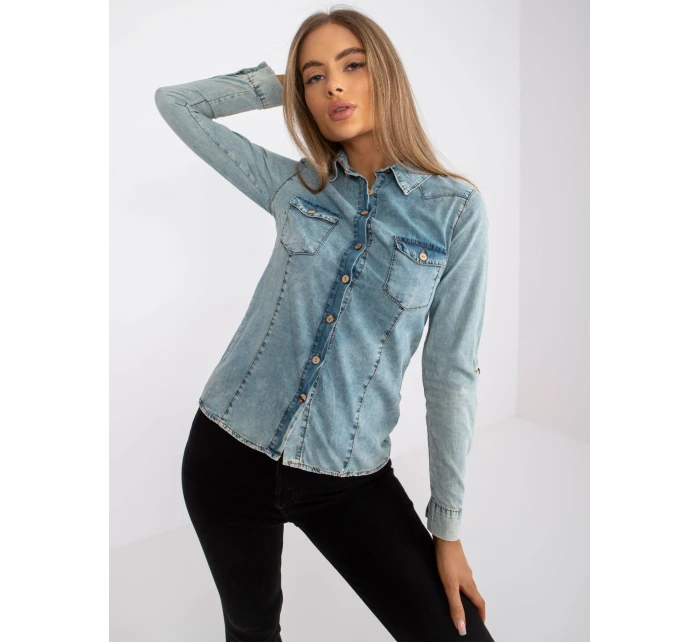 RO KS GMK 4009 košele.95 svetlo modrá