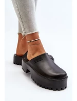 Dámske papuče s pevnou podrážkou Big Star Black Dámske papuče s pevnou podrážkou Big Star Black