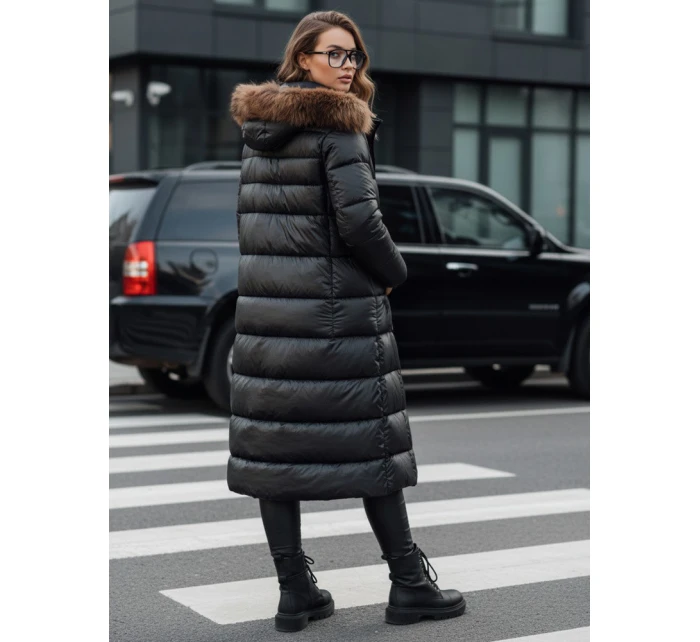 Dámská prošívaná zimní bunda s kapucí černá Dstreet model 21972168 - FashionStreet