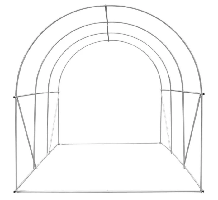 SKLENÍK ZÁHRADNÝ TUNEL 200X300X200CM PE KONŠTRUKCIA BIELA OCEĽ