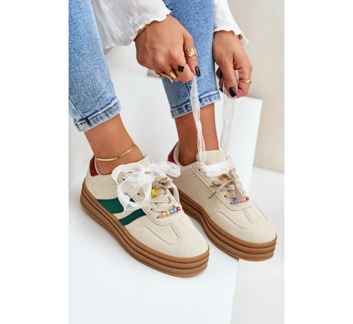 Dámské Tenisky S Béžové model 21682934 - Boto