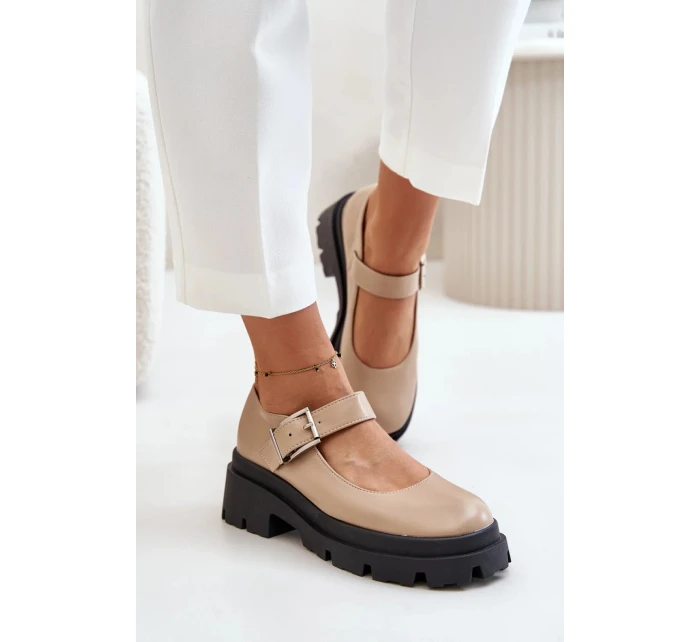 Poltopánky 1813 béžové - Krok vo veľkom štýle