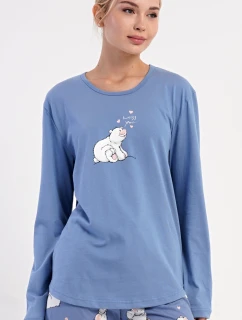 Dámské pyžamo dlouhé Méďa a model 21417076 - Vienetta