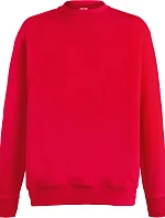 Fruit of the Loom Lightweight Set-In Sweat Pánska mikina 16.2156 červená