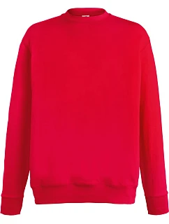 Fruit of the Loom Lightweight Set-In Sweat Pánska mikina 16.2156 červená