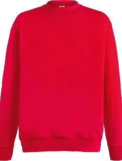 Fruit of the Loom Lightweight Set-In Sweat Pánska mikina 16.2156 červená