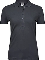 Tee Jays TJ 145 Dámske luxusné polo z hrubého strečového piqué 18.0145 tmavošedé