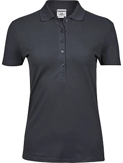 Tee Jays TJ 145 Dámske luxusné polo z hrubého strečového piqué 18.0145 tmavošedé