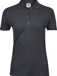 TJ 145 Dámské luxusní těžké strečové piqué polo model 22448682 dark grey - Tee Jays