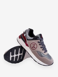 Pánská šněrovací sportovní obuv šedá a černá model 21617702 - Boto