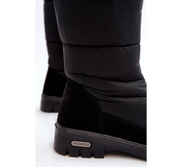 Dámské zateplené sněhule Progress model 21638605 Černé - Boto Dámské zateplené sněhule Progress model 21638605 Černé - Boto
