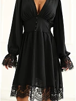 Sukienka MI SK model 22550424 czarny - FPrice Sukienka MI SK model 22550424 czarny - FPrice