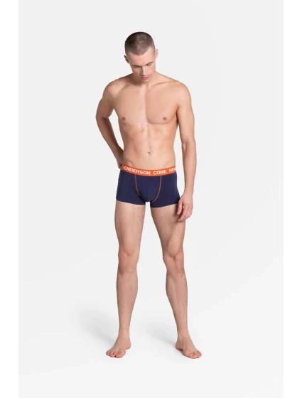 Boxerky Loyd 38837-MLC Sada 2 kusov v tmavo modrej a oranžovej farbe - Henderson