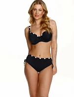 Dámsky vrchný diel plaviek Paros Black with White Pattern - Lupo Line