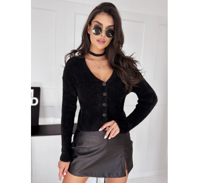 Dámsky sveter LILY čierny FashionStreet MY2035