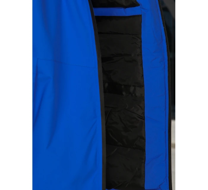 Pánská zimní bunda s kapucí modrá Dstreet model 21995645 - FashionStreet