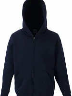 Fruit of the Loom Classic Kids Sweat Jacket Detská mikina s kapucňou 16.2045 tmavomodrá