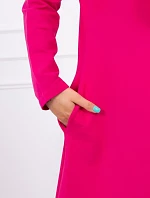 Dlhá pláštenka s kapucňou fuchsiová