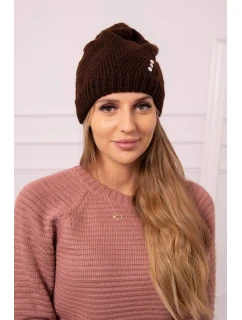 Dámska čiapka Klarysa K394 hnedá