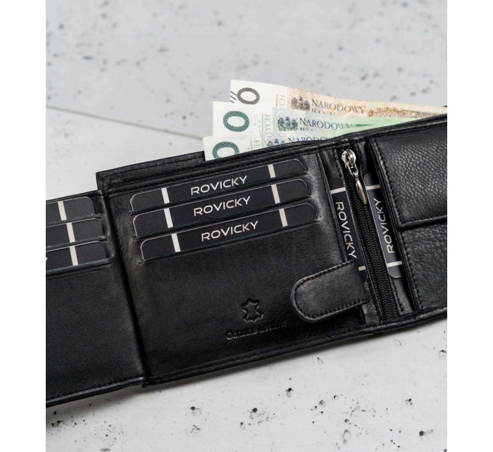 Pánske peňaženky [DH] 0002 D BLACK