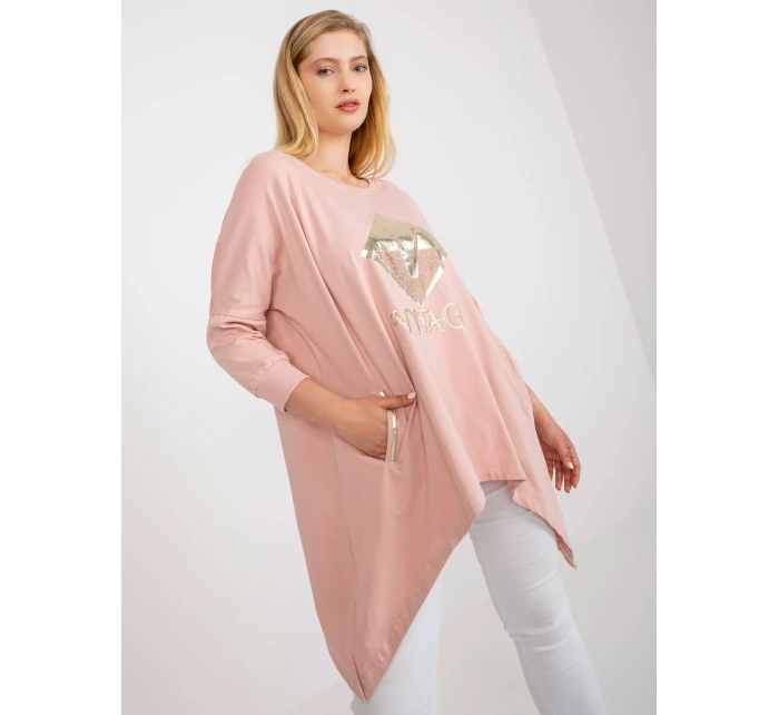 Bluzka RV BZ model 21365594 jasny różowy - FPrice Bluzka RV BZ model 21365594 jasny różowy - FPrice