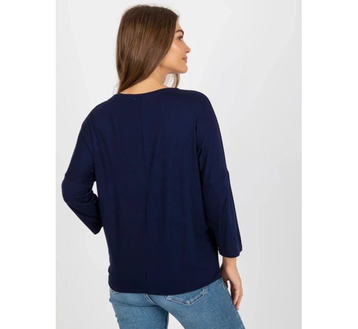 Bluzka RV BZ model 18510331 granatowy - FPrice Bluzka RV BZ model 18510331 granatowy - FPrice
