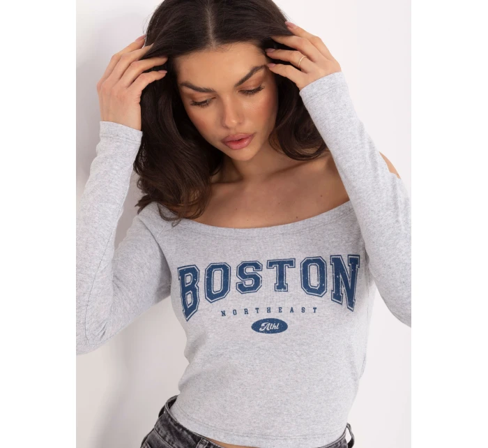 Bluzka WT BZ model 21875530 jasny szary - FPrice Bluzka WT BZ model 21875530 jasny szary - FPrice