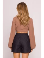 M860 Džínsové šortky - grafitové