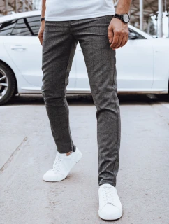 Pánské volnočasové kalhoty v grafitové barvě Dstreet model 21977301 - FashionStreet