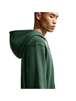 Pánská mikina Club BB FZ Hoodie, zelená, model 22311075 - NIKE