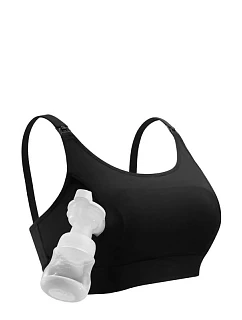 Momcozy kojící podprsenka typu „hands-free“, černá, velikost 2XL