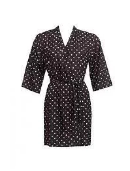 Dámske plážové pareo 4 D80GR7-19 čierno-biele - Self Dámske plážové pareo 4 D80GR7-19 čierno-biele - Self