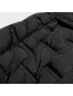 Dlouhá černá dámská vesta s páskem model 15834478 - Ann Gissy