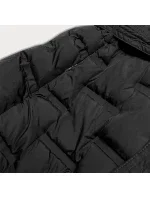 Dlouhá černá dámská vesta s páskem model 15834478 - Ann Gissy