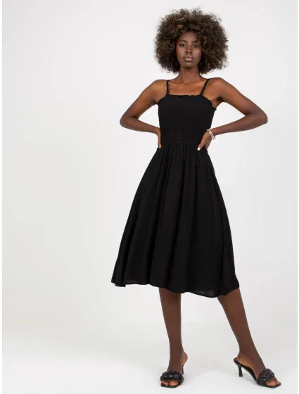 Dámske šaty D73761M30314A Čierne - FPrice Dámske šaty D73761M30314A Čierne - FPrice