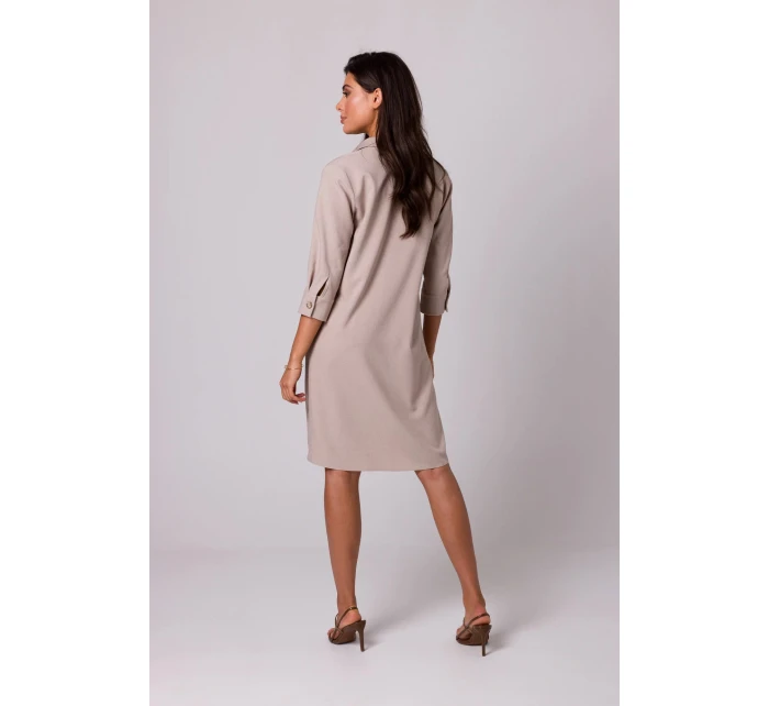 Dámské šaty model 20826085 béžová  BeWear - Moe