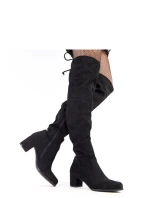 Dámské kozačky na podpatku Černá model 21778831 - Inello