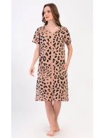 Dámske šaty s krátkym rukávom Leopard Home