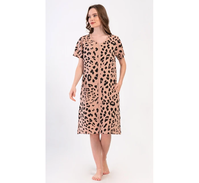 Dámske šaty s krátkym rukávom Leopard Home