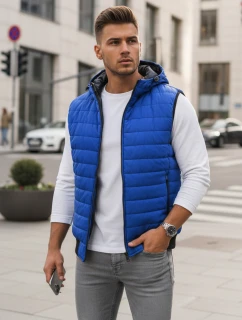 Modrá pánska vesta FashionStreet TX4268