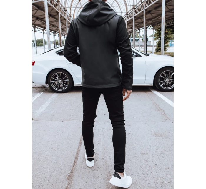 Pánská softshellová bunda s kapucí šedá Dstreet model 21970267 - FashionStreet